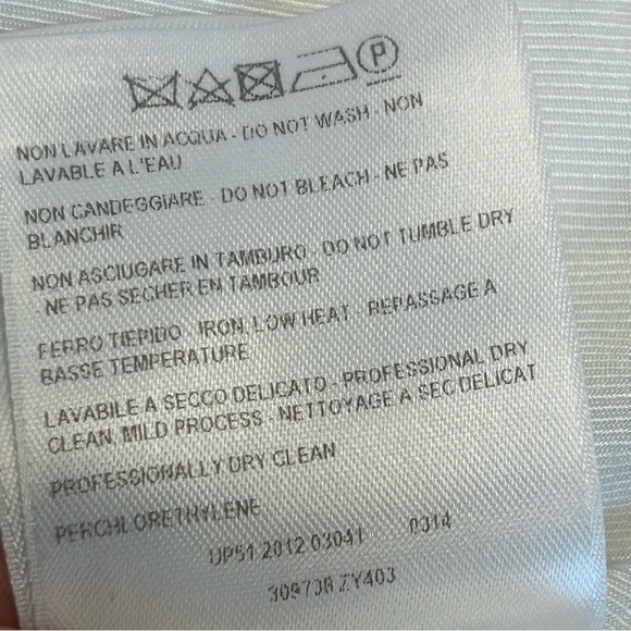 Gucci ivory white pencil skirt stretch lined Sz 46 - Picture 9 of 14